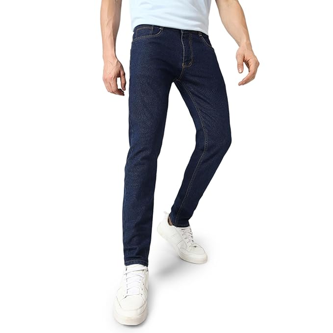 Fashion Men's Slim Fit Washed Jeans Stretchable