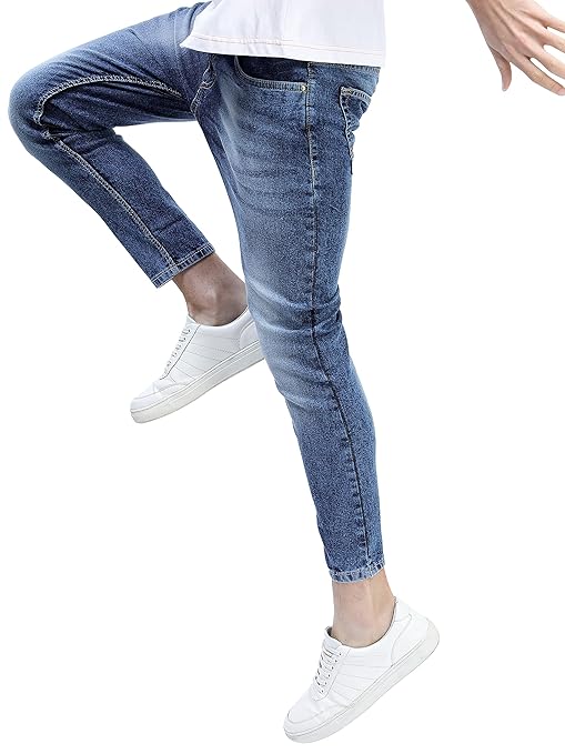 Men Skinny Fit Mid-Rise Jeans (Stretchable)