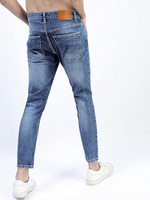 Men Skinny Fit Mid-Rise Jeans (Stretchable)